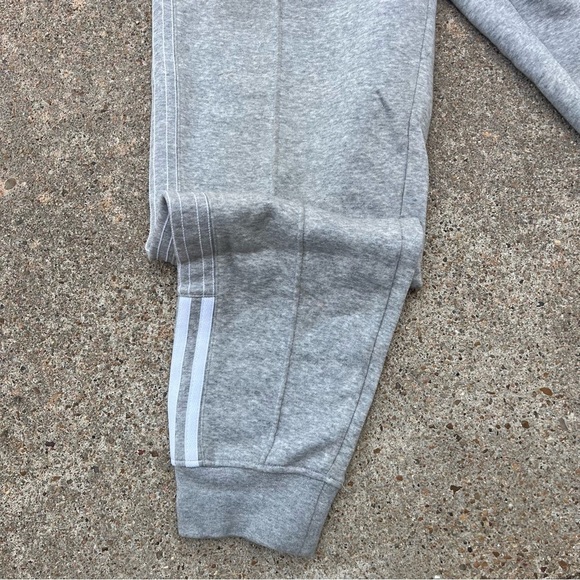 Adidas Light Gray Joggers with White Stripes - Picture 2 of 7